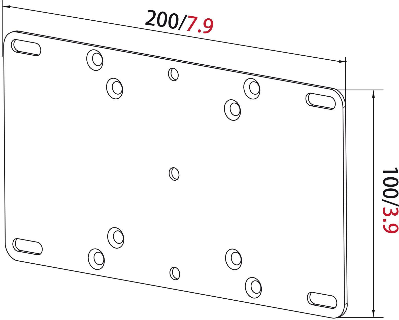 My Wall VESA-Adapter Passend für Serie (Halter): Universal Schwarz