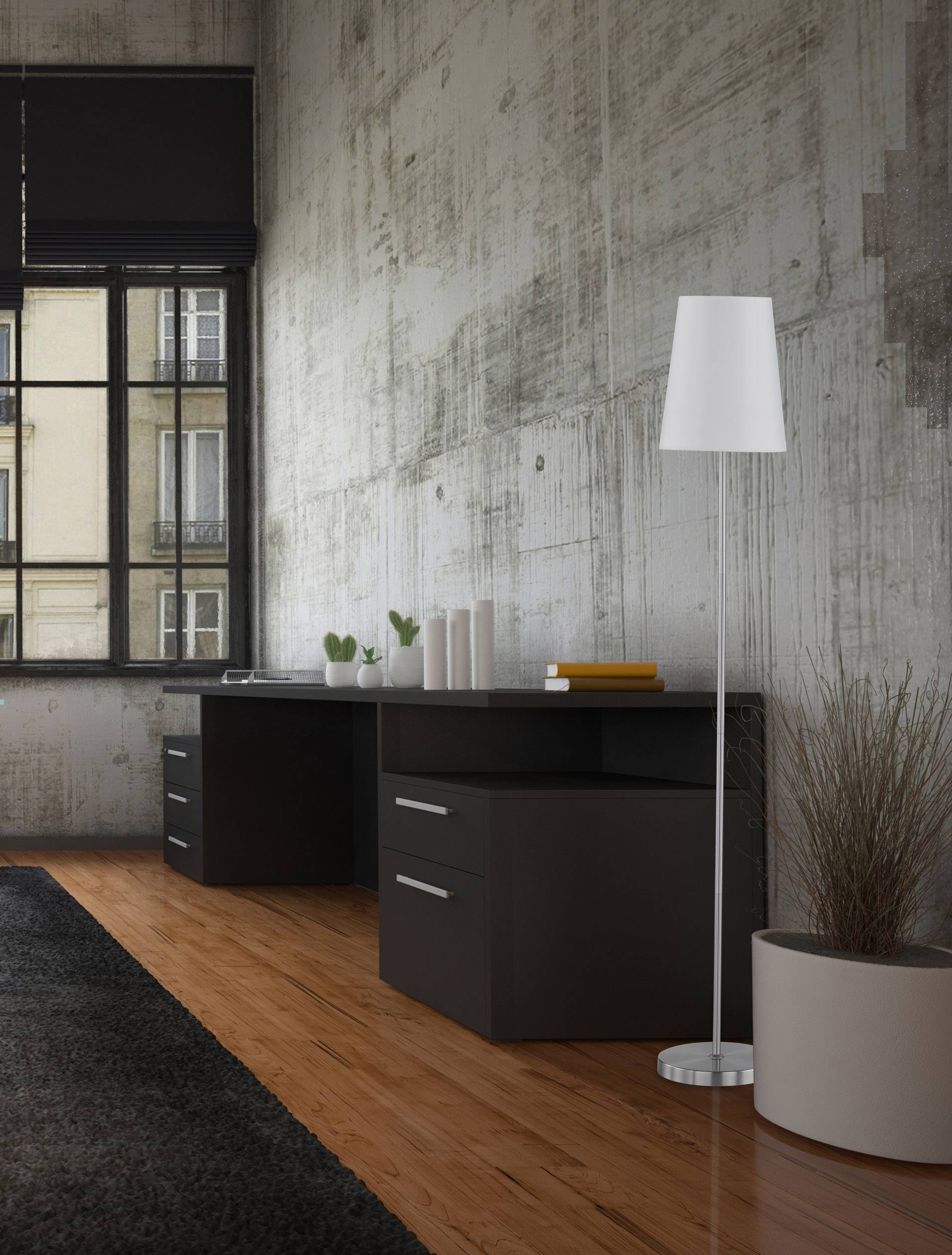 ACTION Fynn 332901066000 Stehlampe LED E27 60W Weiß