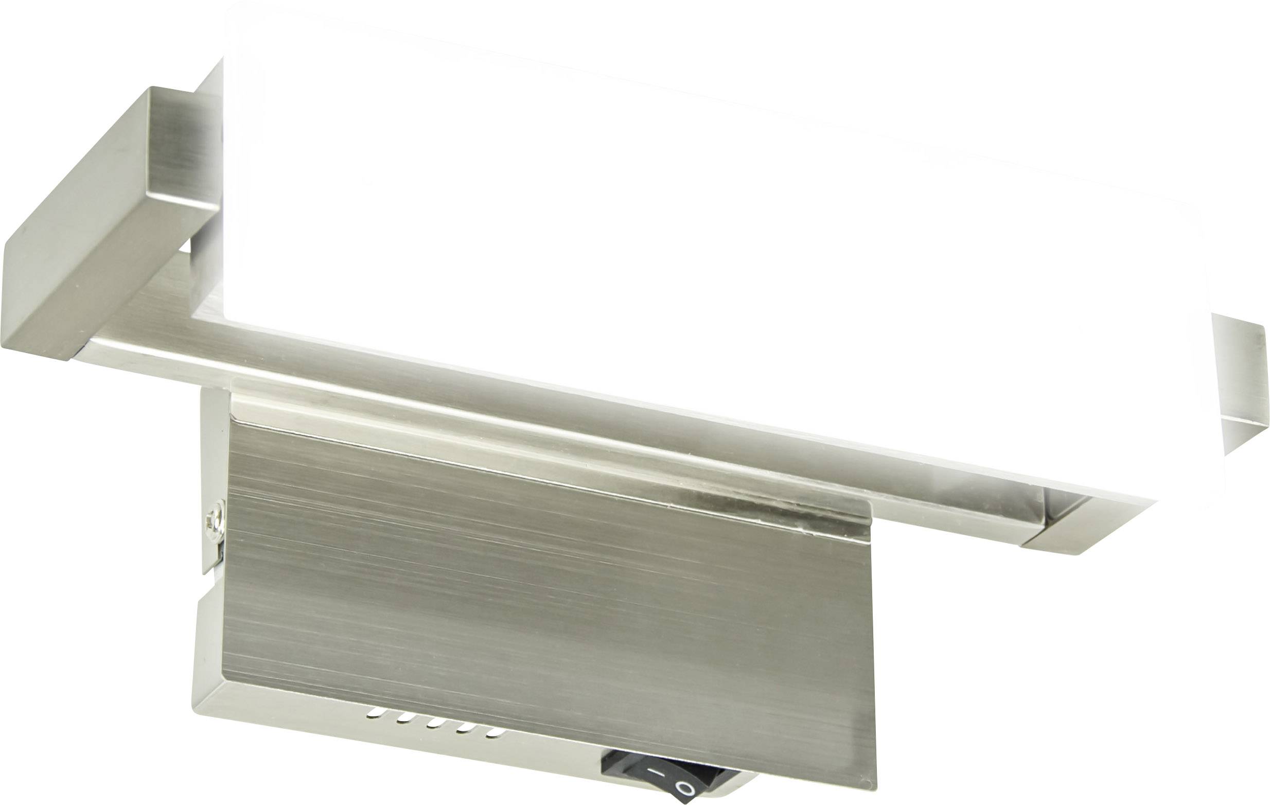 WOFI 4835.01.54.0000 LED-Wandleuchte 8 W Warm-Weiß Nickel (matt), Chrom