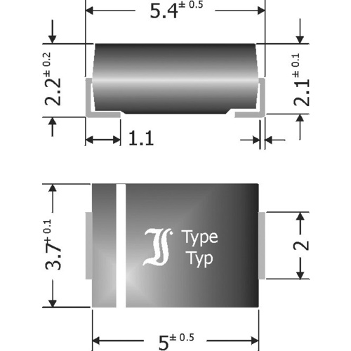 TRU Components Schottky-Barriere-Gleichrichterdiode TC-SK54 DO-214AA 40V 5A