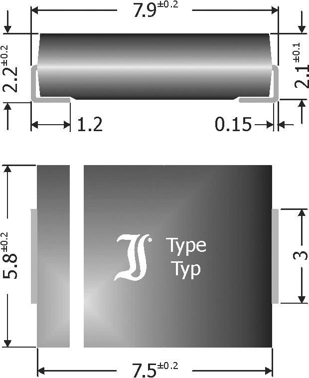Diotec Schottky-Barriere-Gleichrichterdiode SK84 DO-214AB 40 V 8 A