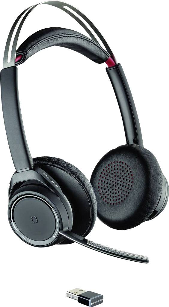 Plantronics UC B825 Telefon On Ear Headset Bluetooth® Stereo Schwarz Noise Cancelling Mikrofon-Stummschaltung