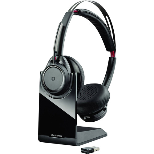 Plantronics UC B825 Telefon On Ear Headset Bluetooth® Stereo Schwarz Noise Cancelling Mikrofon-Stum