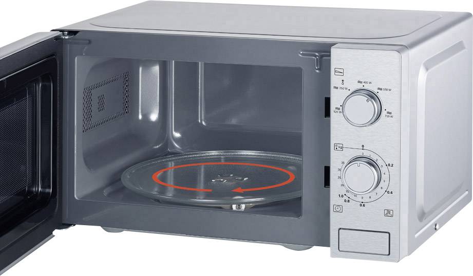 Severin MW7895 Mikrowelle Edelstahl, Schwarz  Timerfunktion