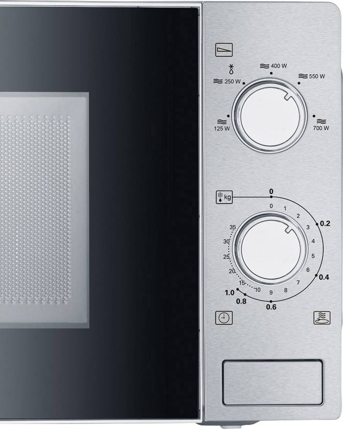 Severin MW7895 Mikrowelle Edelstahl, Schwarz  Timerfunktion