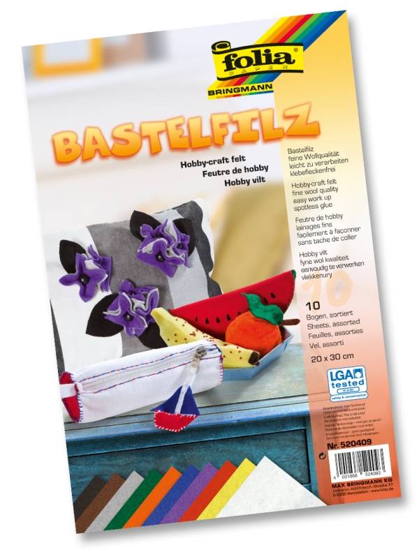 Bastelfilz 10 Bögen
