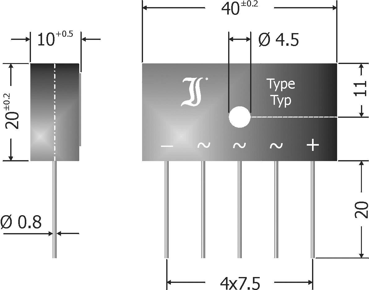 3PHASEN-SI-BRÜCKENGLEICHR. DBI6-10 DIO