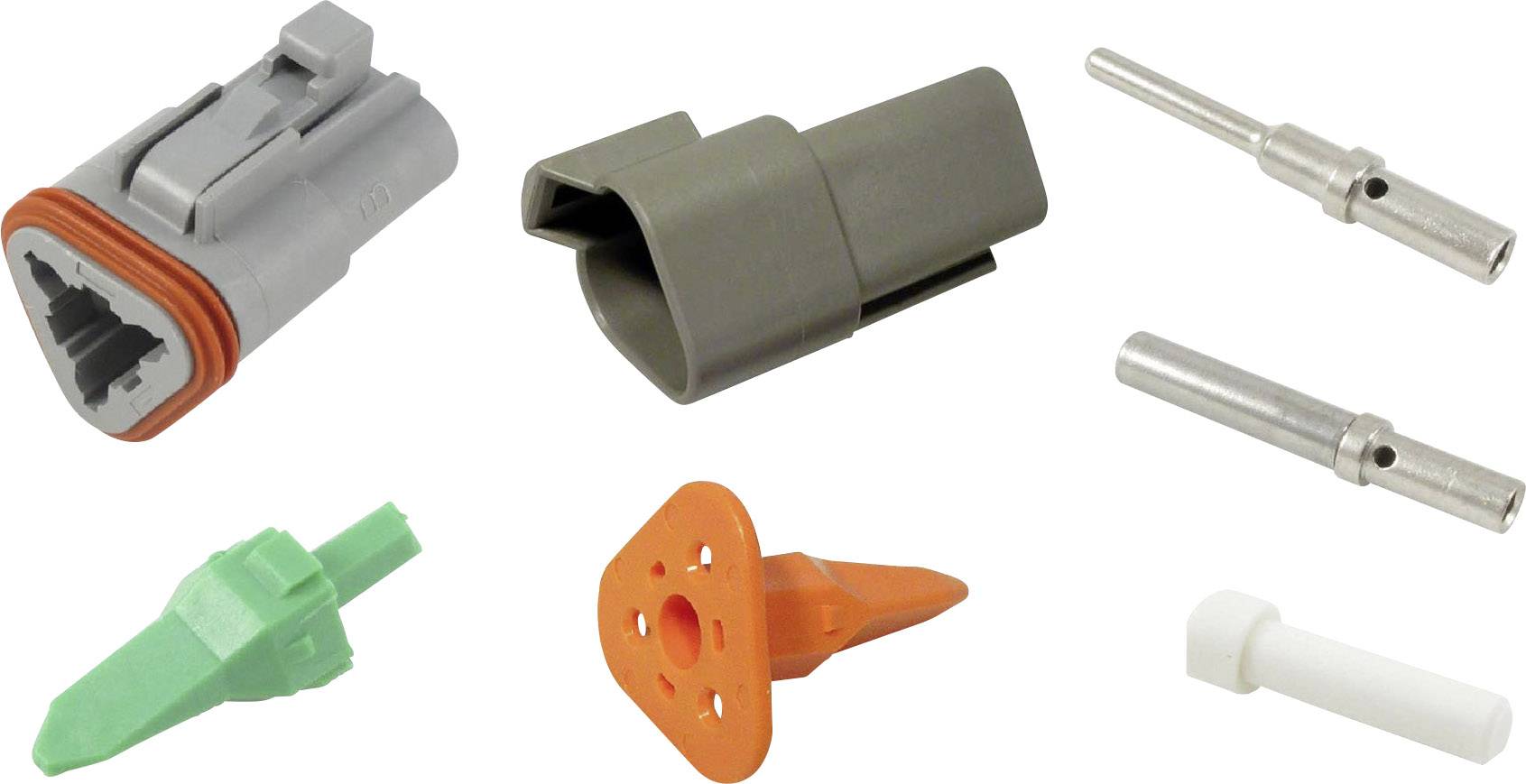 TE Connectivity 30S009 Rundstecker Stecker, gerade, Buchse, gerade Gesamtpolzahl: 3 1 Set