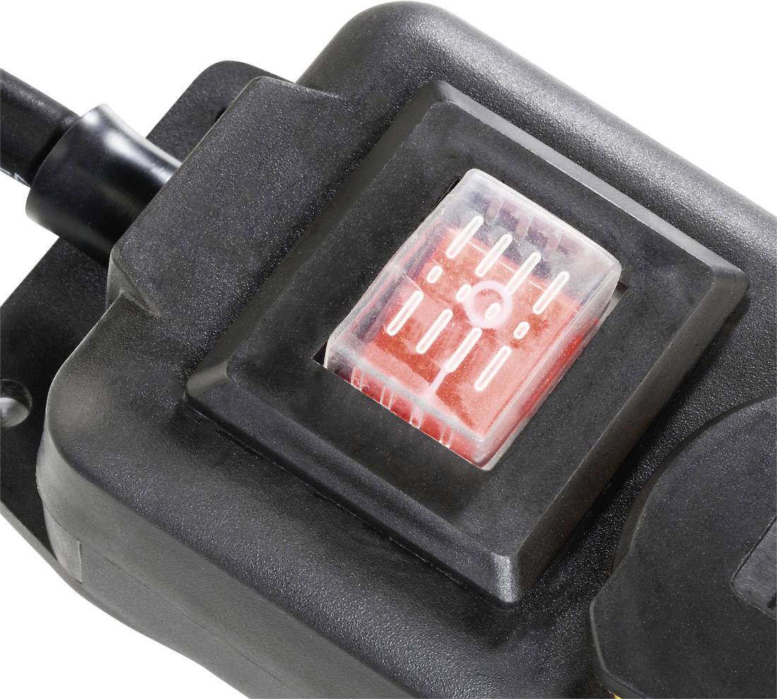 Hama 137284 Steckdosenleiste mit Schalter 4fach Schwarz Schutzkontakt 1 St.