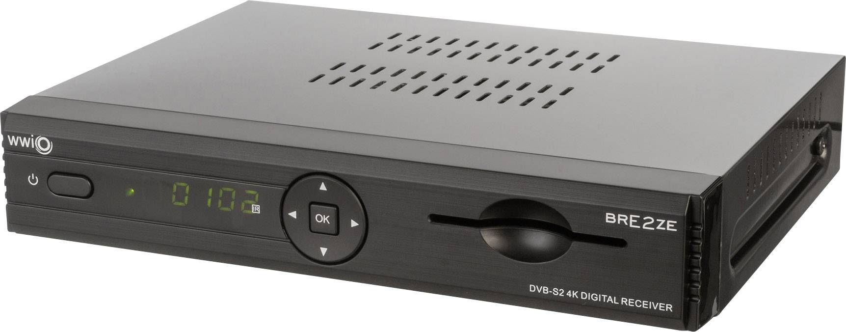 WWiO BRE2ZE 4K DVB-S2 Receiver Linux, Kartenleser, CI Schacht