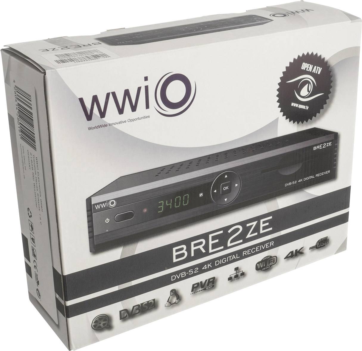 WWiO BRE2ZE 4K DVB-S2 Receiver Linux, Kartenleser, CI Schacht