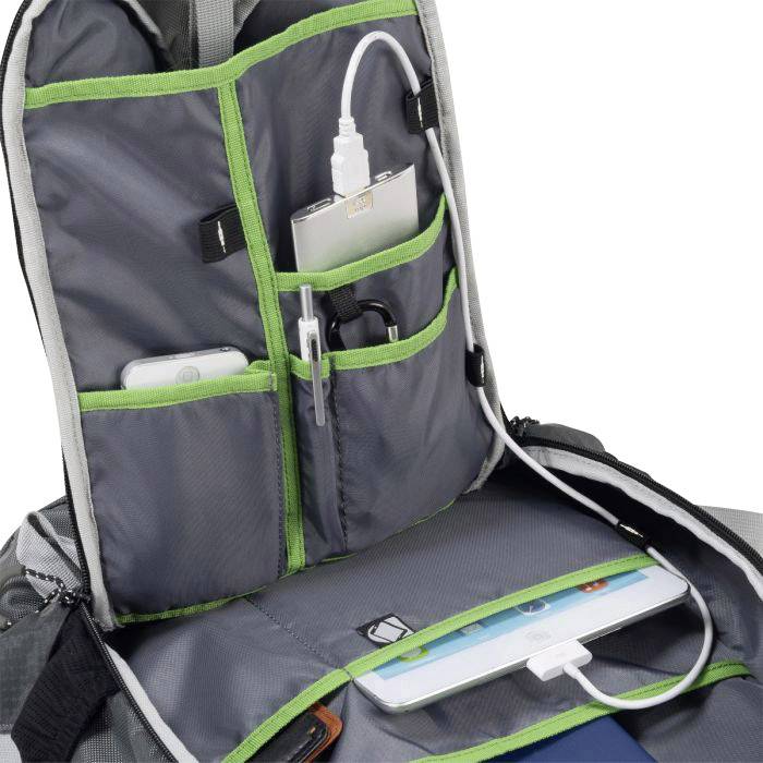 Dicota Notebook Rucksack BackPack ACTIVE Passend für maximal: 39,6 cm (15,6")  Grün, Grau