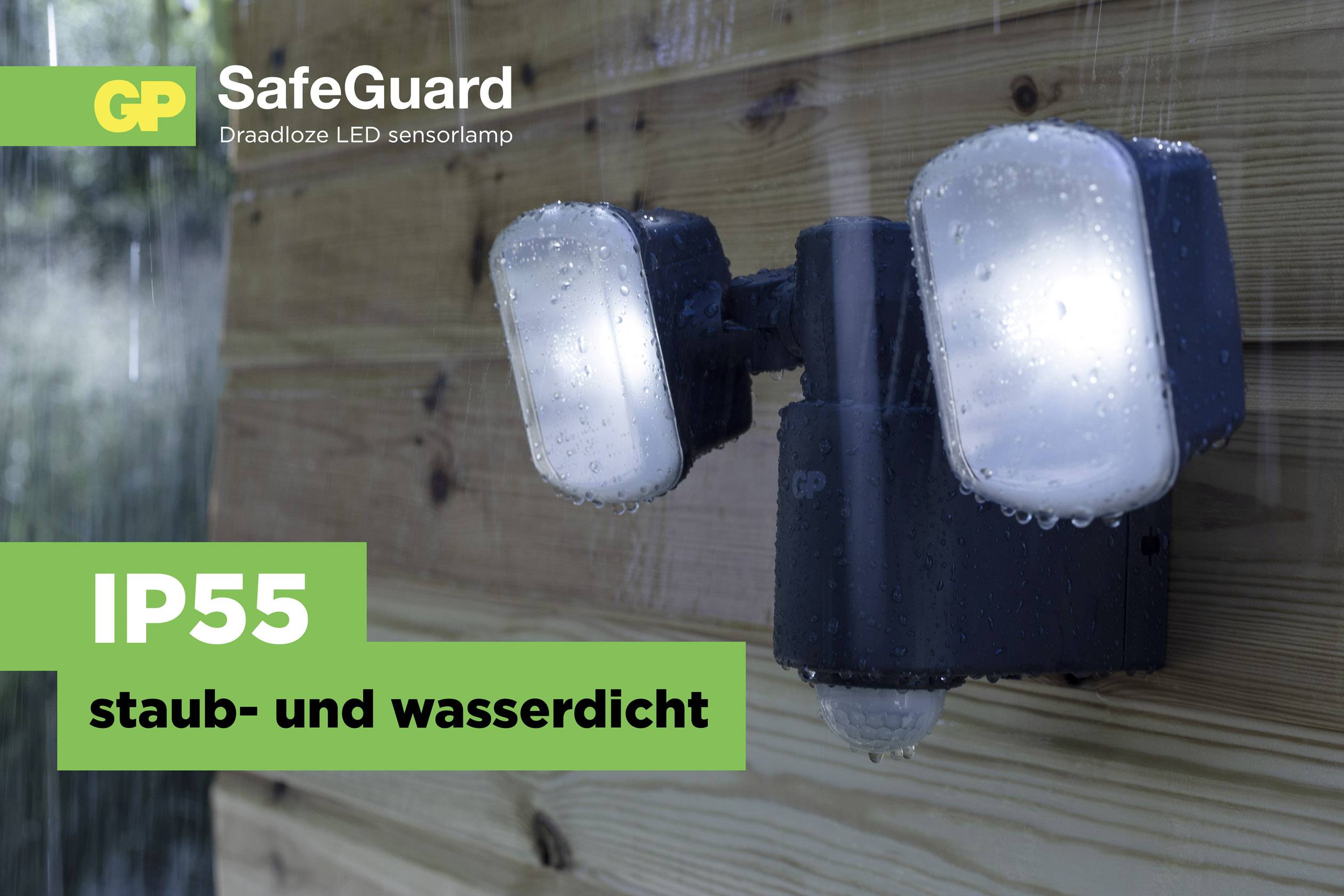 GP Lighting RF4.1H 810SAFEGUARDRF4.1H Solar-Spot mit Bewegungsmelder Neutralweiß Schwarz