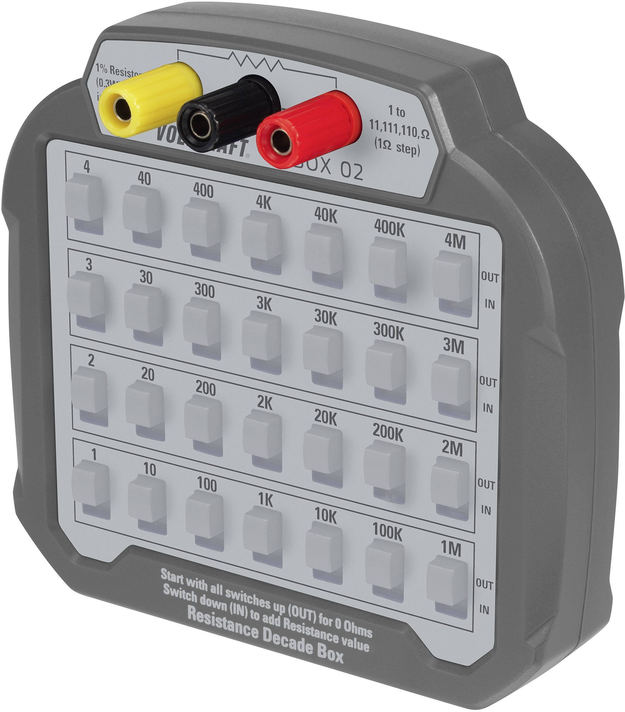 VOLTCRAFT R-BOX 02 Mess-Dekade Widerstand 1%