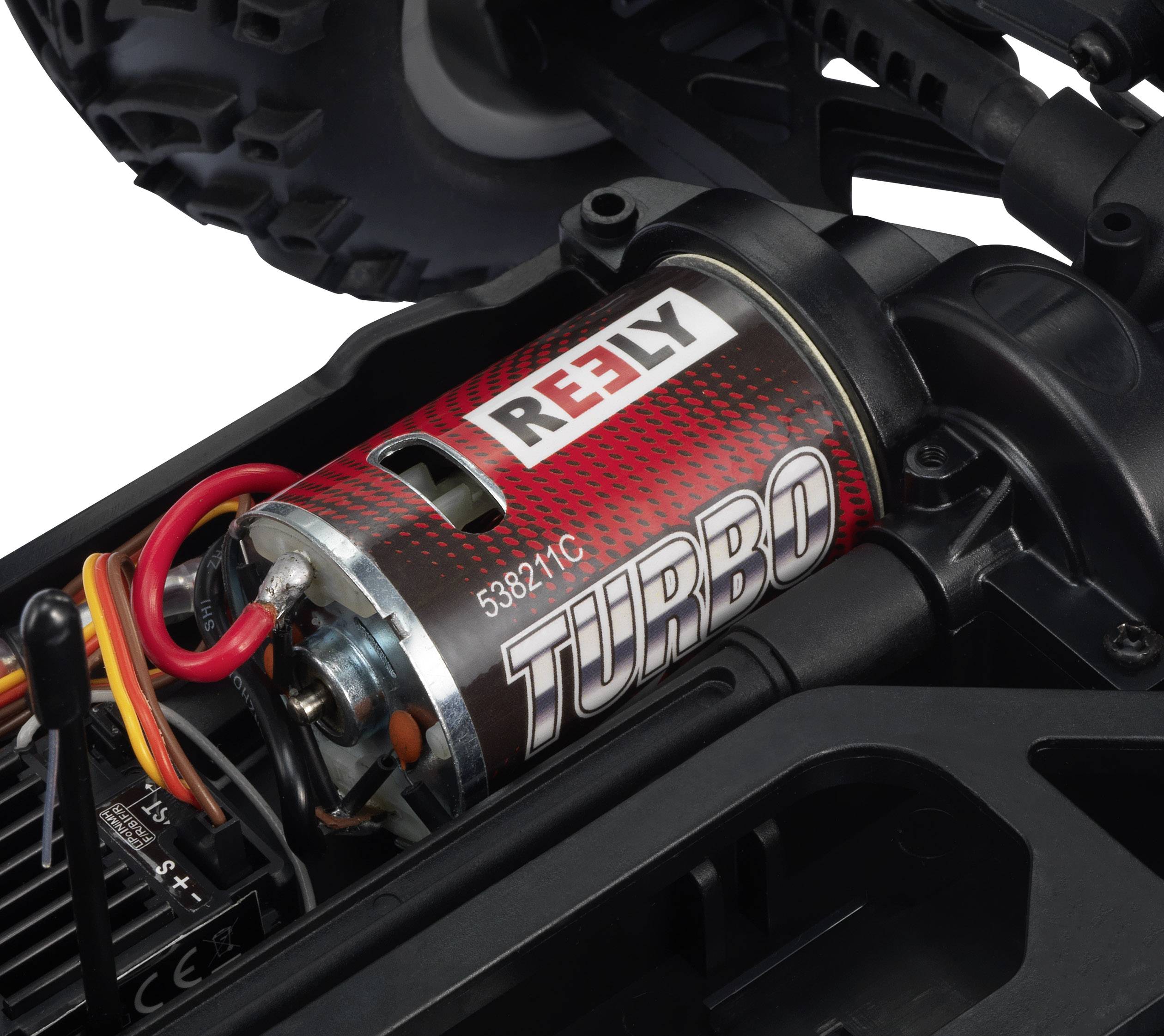 Reely Cyclone Brushed 1:10 RC Einsteiger Modellauto Elektro Monstertruck Allradantrieb (4WD) 100% RtR 2,4GHz inkl. Akku