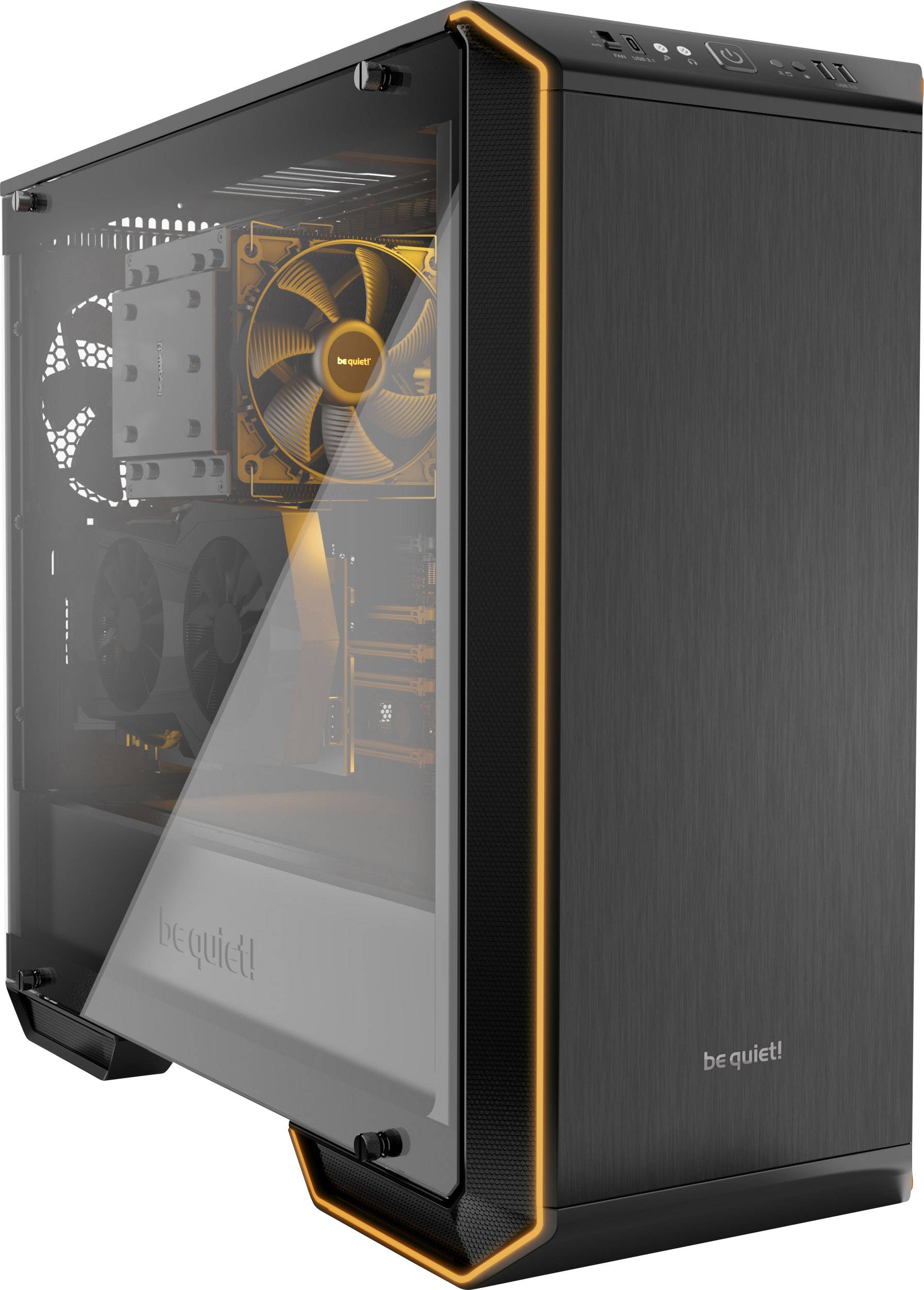 BeQuiet Dark Base 700 Midi-Tower PC-Gehäuse Schwarz 2 vorinstallierte Lüfter