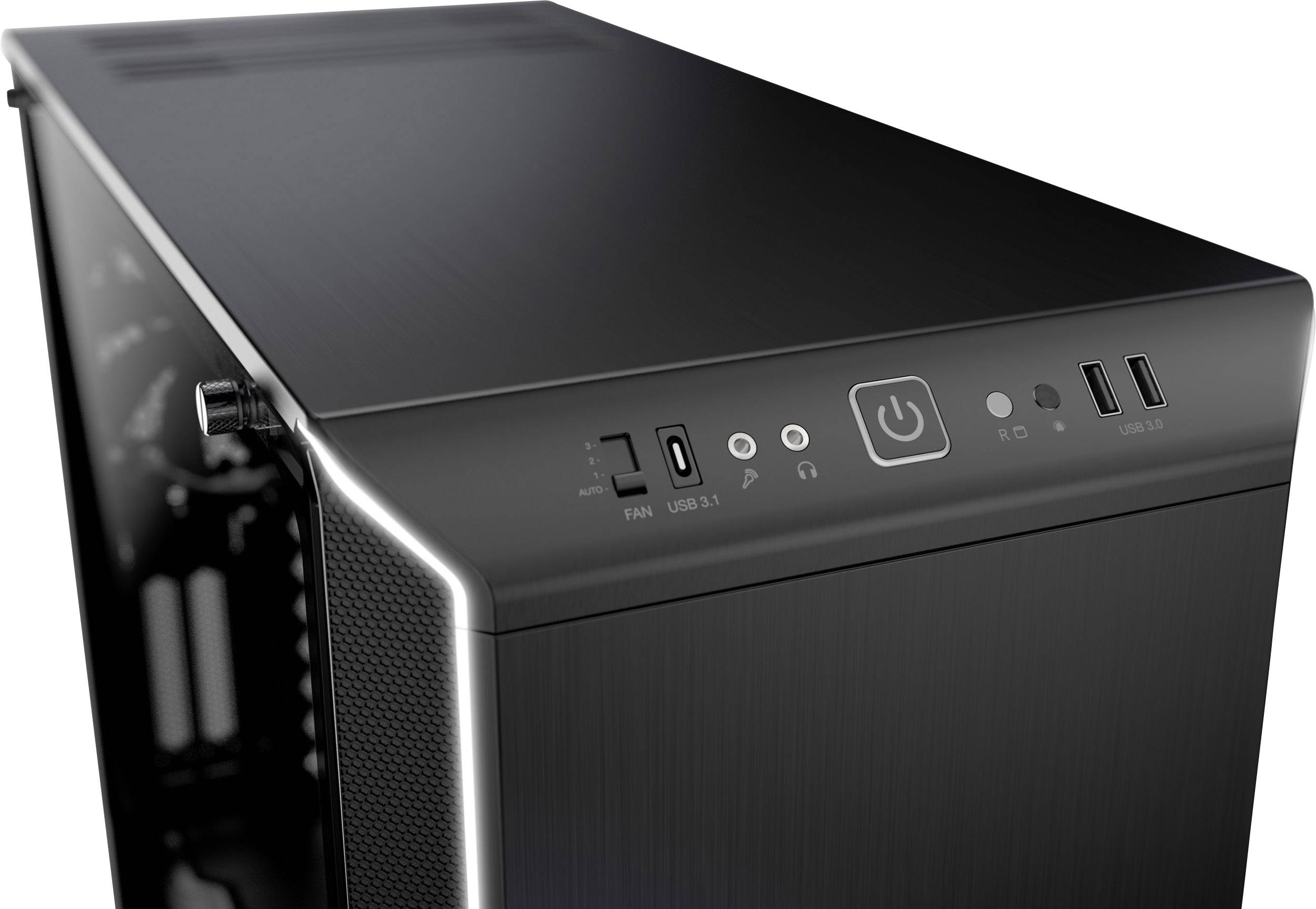 BeQuiet Dark Base 700 Midi-Tower PC-Gehäuse Schwarz 2 vorinstallierte Lüfter