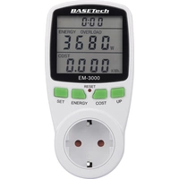 Basetech EM-3000 Energiekosten-Messgerät Kostenprognose Basetech EM-3000 Energiekosten-Messgerät Kostenprognose