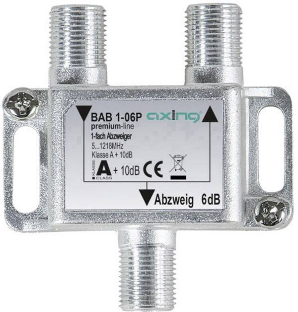 Axing BAB 1-06P Kabel-TV Abzweiger 1-fach 5 - 1218 MHz