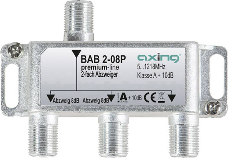 Axing BAB 2-08P Kabel-TV Abzweiger 2-fach 5 - 1218 MHz