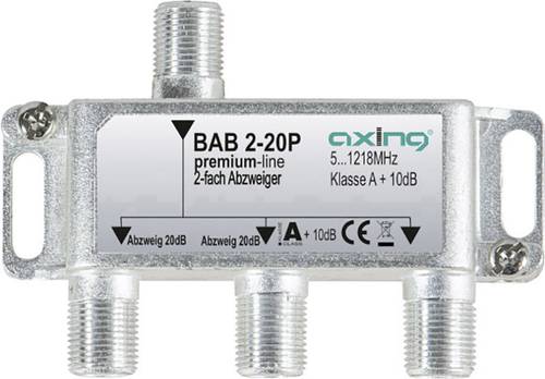 Axing BAB 2-20P Kabel-TV Abzweiger 2-fach 5 - 1218MHz