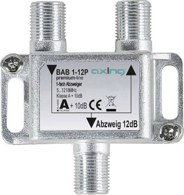Axing BAB 1-12P Kabel-TV Abzweiger 1-fach 5 - 1218 MHz