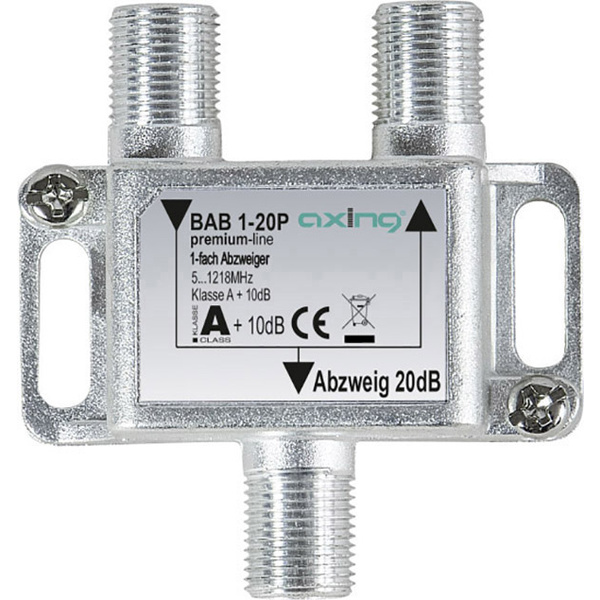Axing BAB 1-20P Kabel-TV Abzweiger 1-fach 5 - 1218 MHz