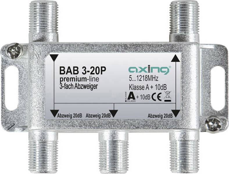 Axing BAB 3-20P Kabel-TV Abzweiger 3-fach 5 - 1218 MHz