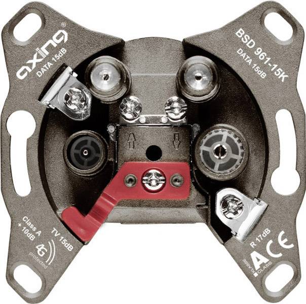 Axing BSD 961-15K Antennendose Data, TV, UKW Unterputz Durchgangsdose