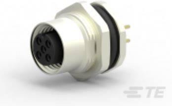 TE Connectivity T4141012051-000 Sensor-/Aktor-Einbausteckverbinder M12 Buchse, Einbau Polzahl Senso
