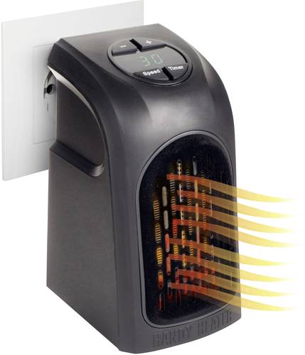 M13735 Steckdosen-Heizlüfter 20m² Schwarz