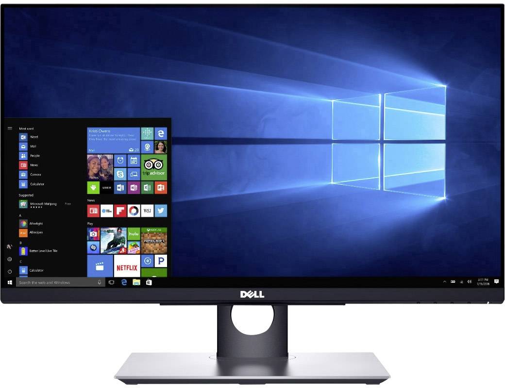 Dell P2418HT Touchscreen-Monitor EEK: D (A - G) 61cm (24 Zoll) 1920 x 1080 Pixel 16:9 6 ms VGA, DVI, DisplayPort, USB 2.0, USB