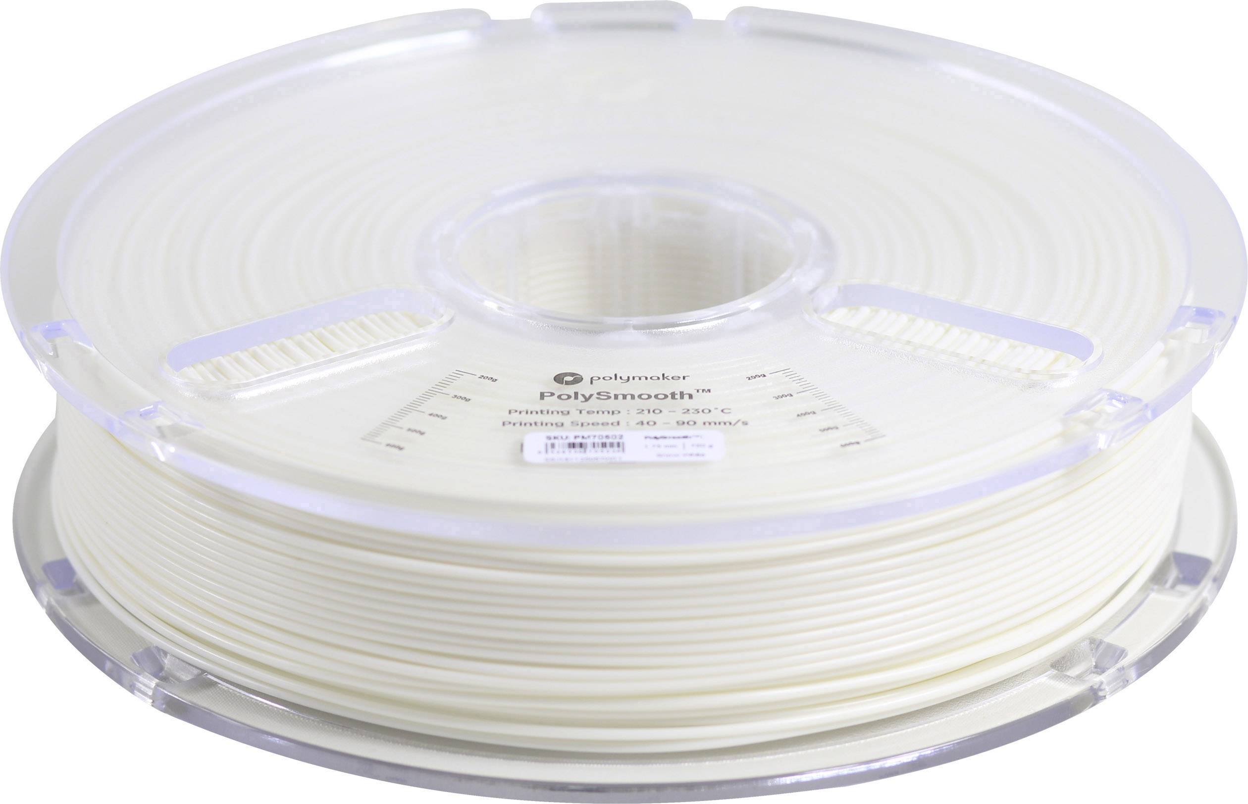 Polymaker 1612149 70502 Filament 1.75mm 750g Weiß PolySmooth 1St.