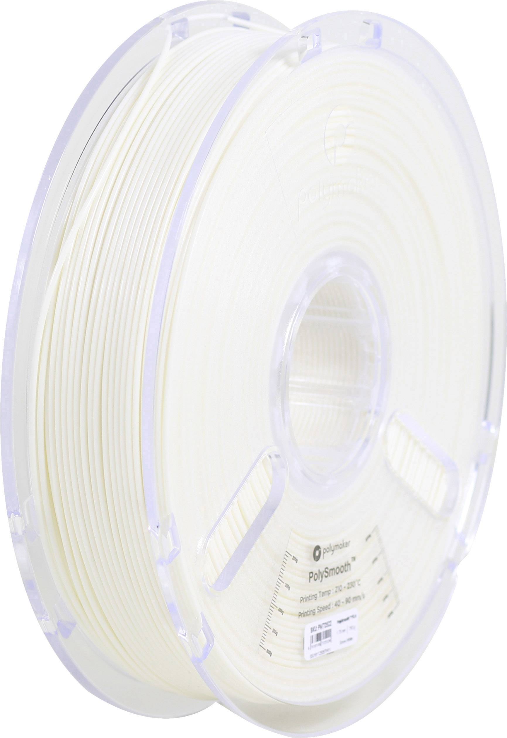 Polymaker 1612149 70502 Filament 1.75mm 750g Weiß PolySmooth 1St.