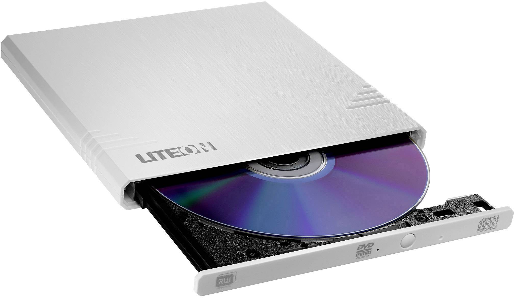 Lite-On DVD-Brenner Extern Retail USB 2.0 Weiß