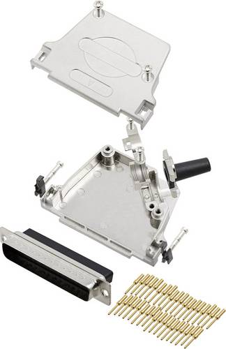 D45ZF37-DBCP37-K 6355-0049-04 D-SUB Stiftleisten-Set 45° Polzahl: 37 Crimpen 1St.