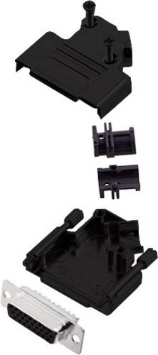 D45ZK15-BK-HDS26-K 6355-0104-12 D-SUB Buchsenleisten-Set 45° Polzahl: 26 Lötkelch 1St.