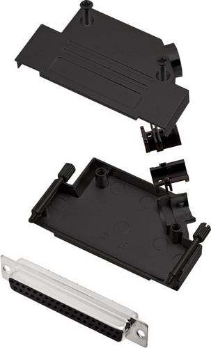 D45ZK37-BK-DMS-K 6355-0103-34 D-SUB Buchsenleisten-Set 45° Polzahl: 37 Lötkelch 1St.