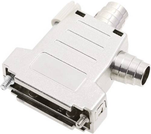 Encitech DSSK-M-15-L-K 6260-0106-02 D-SUB Gehäuse Polzahl: 15 Kunststoff, metallisiert 180 °, 45 °