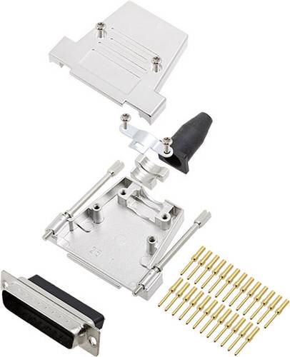 DTSL25-LJSRG-T-DBCP-K 6355-0069-03 D-SUB Stiftleisten-Set 180° Polzahl: 25 Crimpen 1St.