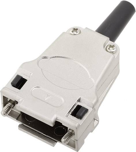 Encitech DTZF09-RG-K DTZF09-RG-K D-SUB Gehäuse Polzahl: 9 Vollmetall 180° Silber 1St.