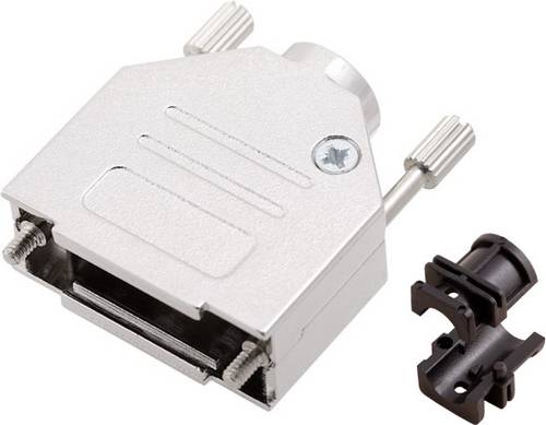 Encitech DTZK15-K 6560-0105-02 D-SUB Gehäuse Polzahl: 15 Vollmetall 180 ° Silber