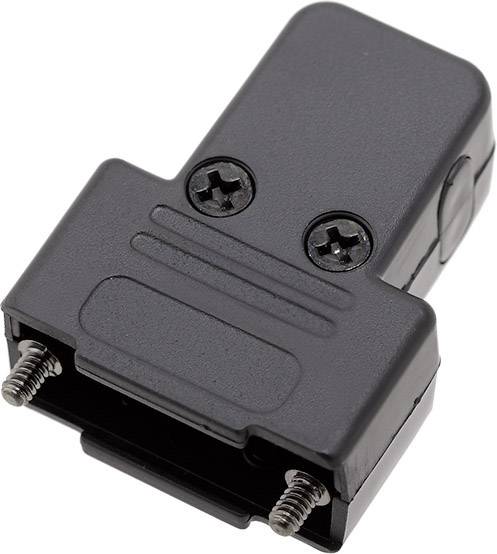 Encitech TRI-P-09-K 6550-0101-01 D-SUB Gehäuse Polzahl: 9 Kunststoff 180°, 45°, 45° Schwarz