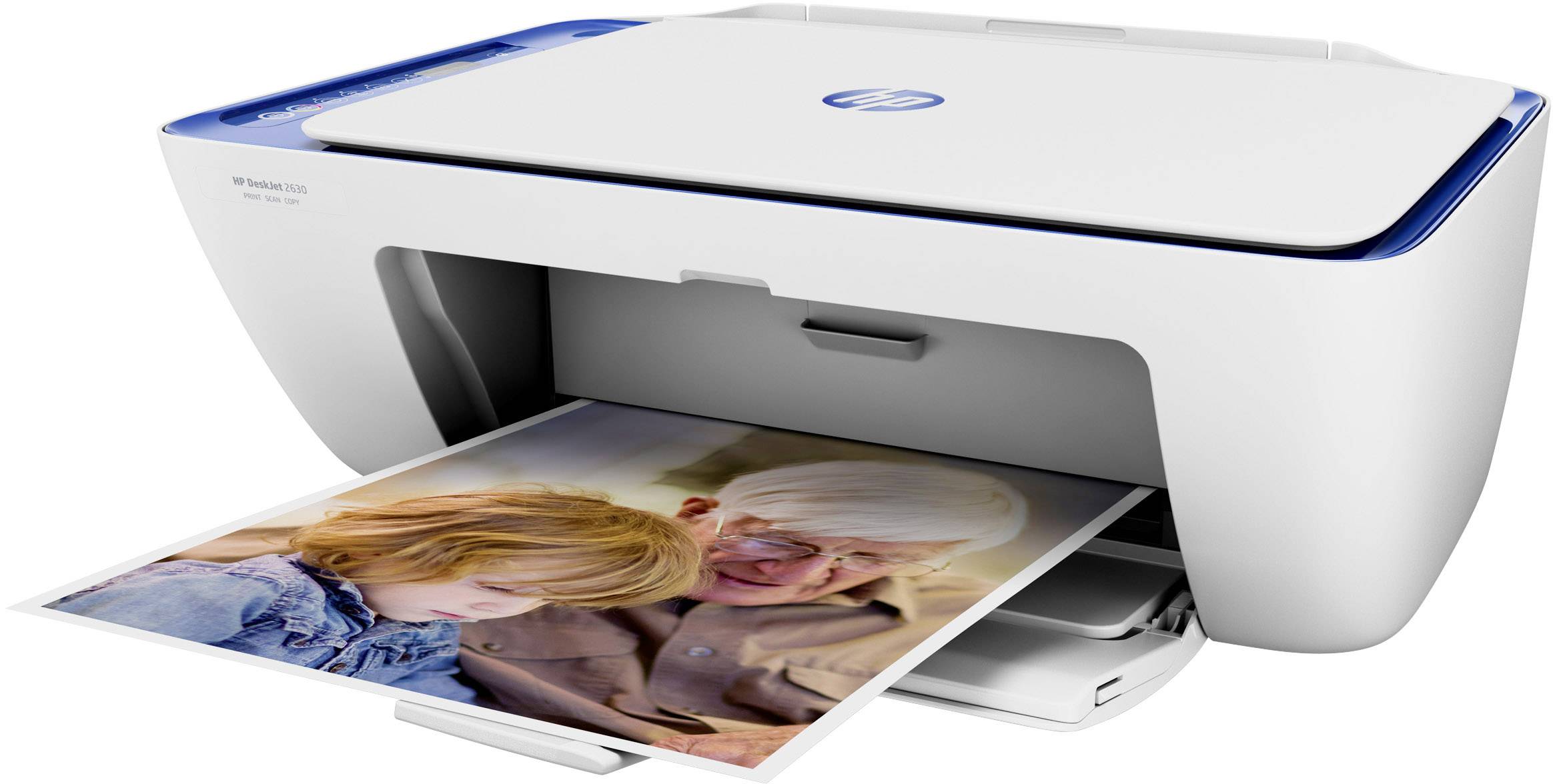 HP DeskJet 2630 All-in-One Multifunktionsdrucker Tintenstrahl Farbe A4 Drucker, Scanner, Kopierer WLAN