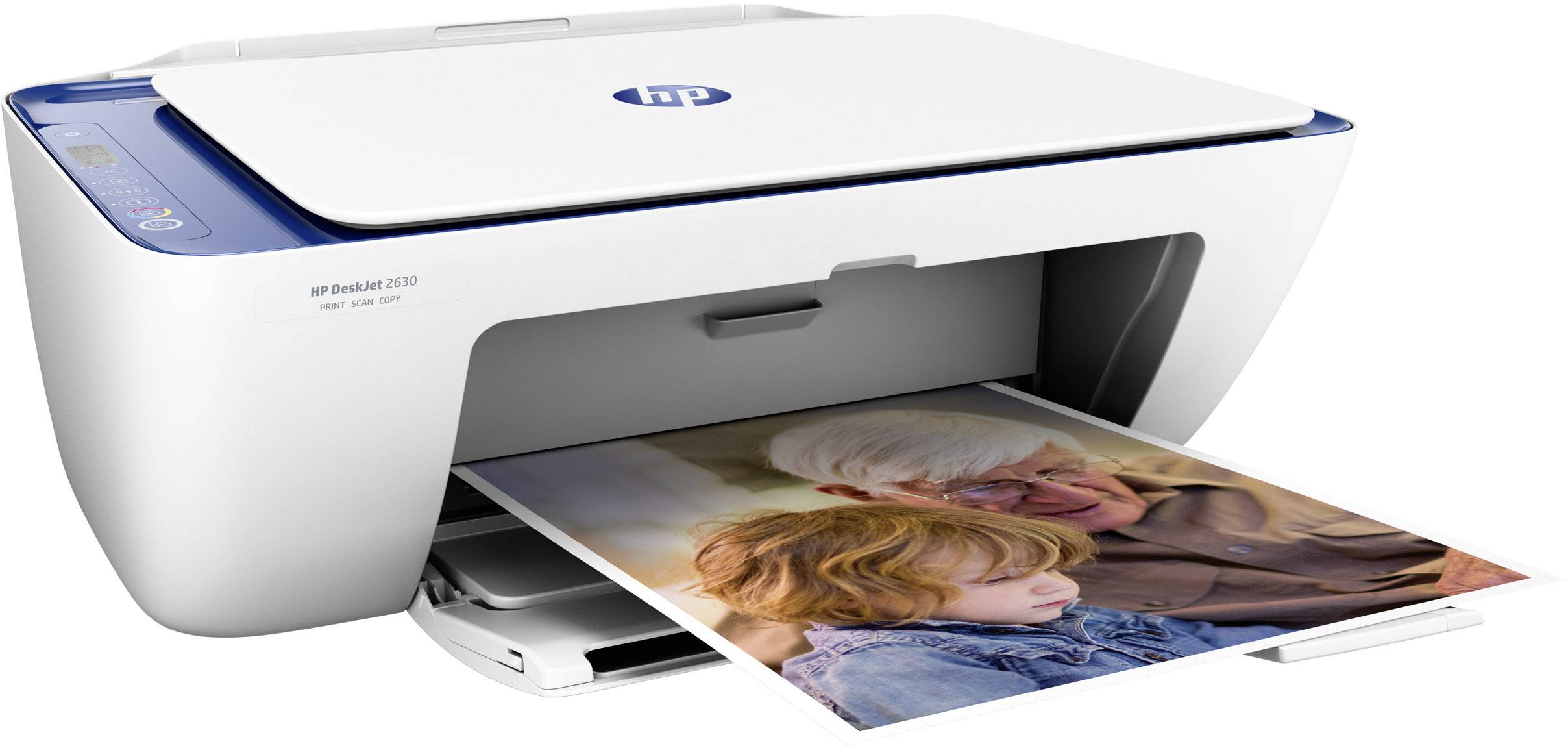 HP DeskJet 2630 All-in-One Multifunktionsdrucker Tintenstrahl Farbe A4 Drucker, Scanner, Kopierer WLAN