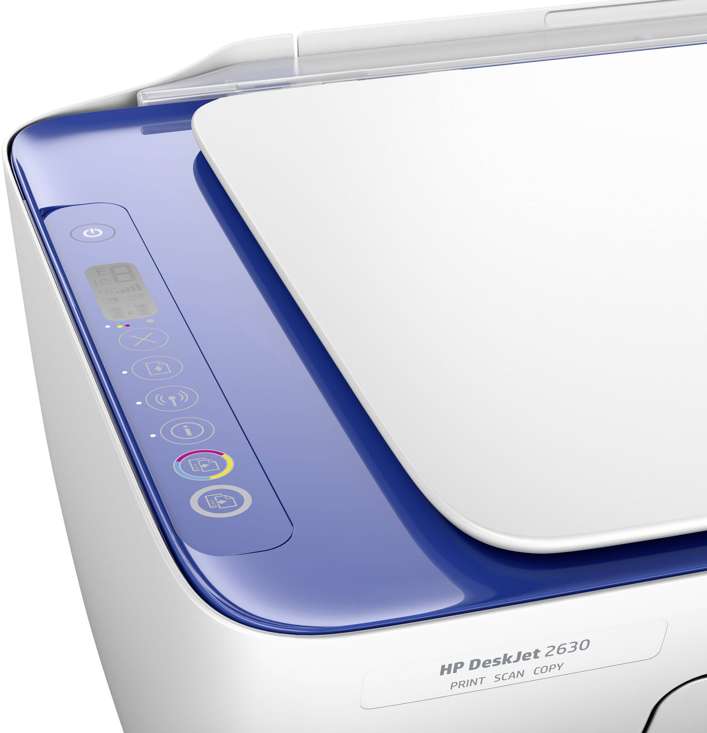 HP DeskJet 2630 All-in-One Multifunktionsdrucker Tintenstrahl Farbe A4 Drucker, Scanner, Kopierer WLAN