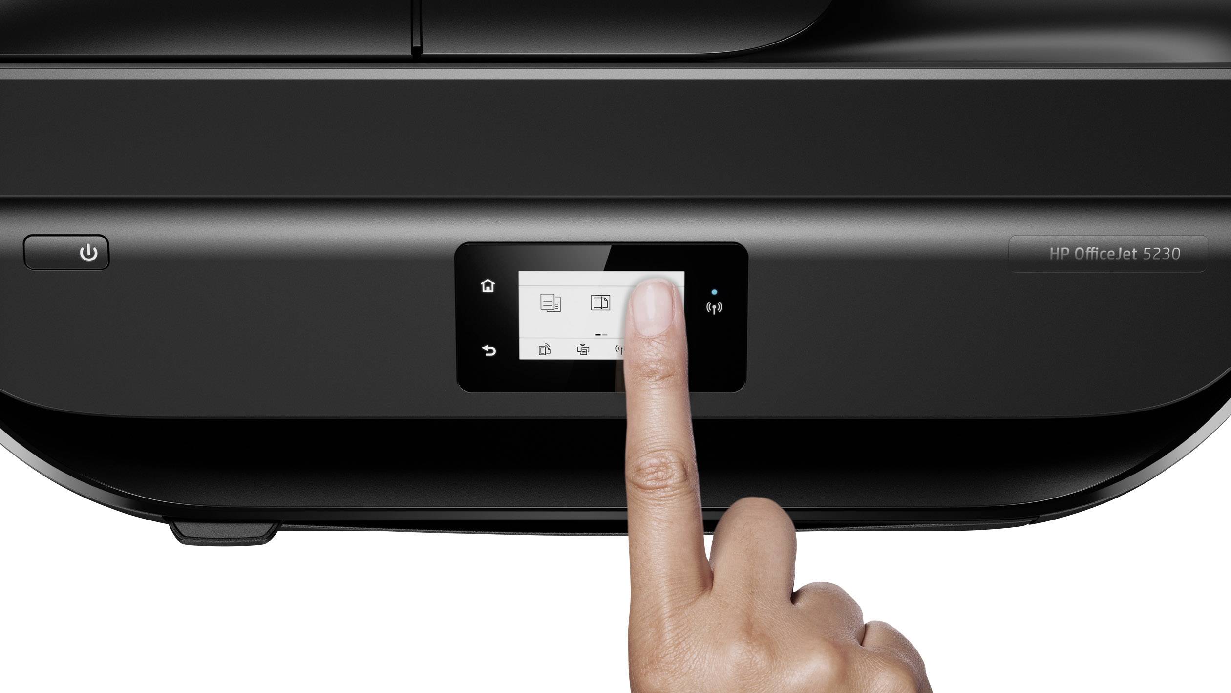 HP OfficeJet 5230 All-in-One Multifunktionsdrucker Tintenstrahl Farbe A4 Drucker, Scanner, Kopierer, Fax WLAN, Duplex, ADF