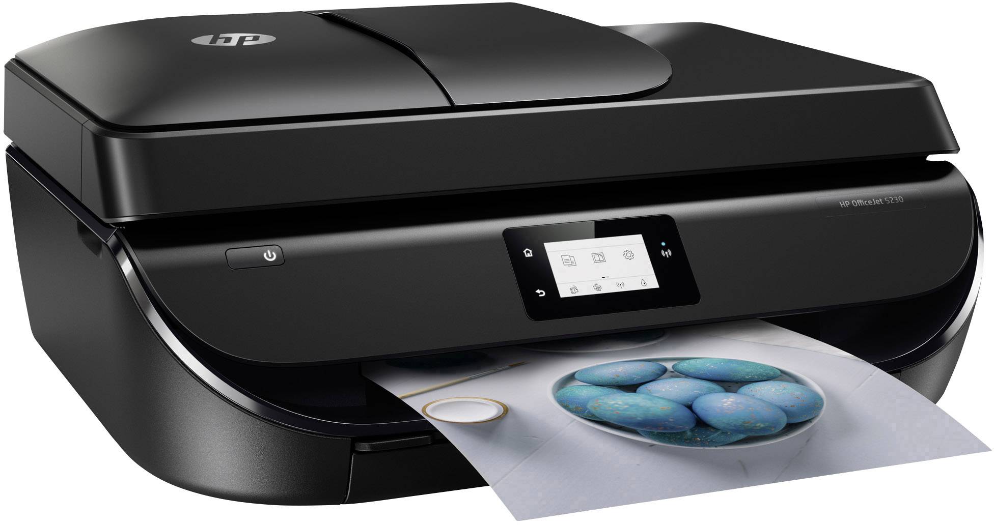 HP OfficeJet 5230 All-in-One Multifunktionsdrucker Tintenstrahl Farbe A4 Drucker, Scanner, Kopierer, Fax WLAN, Duplex, ADF