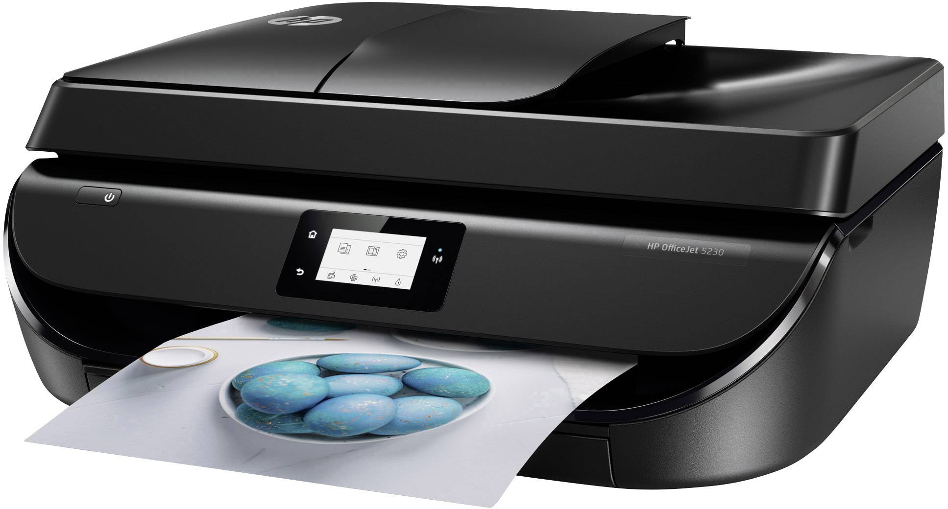 HP OfficeJet 5230 All-in-One Multifunktionsdrucker Tintenstrahl Farbe A4 Drucker, Scanner, Kopierer, Fax WLAN, Duplex, ADF