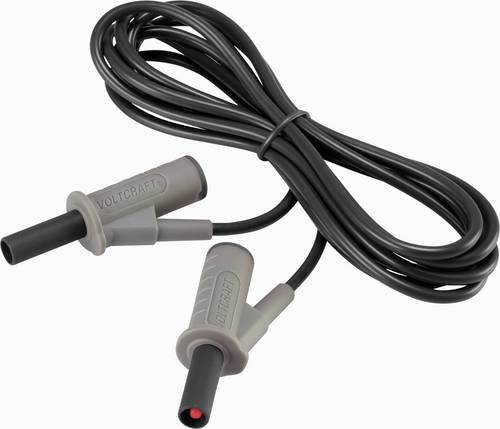 VOLTCRAFT MSB-501 Sicherheits-Messleitung Lamellenstecker 4 mm Lamellenstecker 4 mm 2.00 m Schwarz